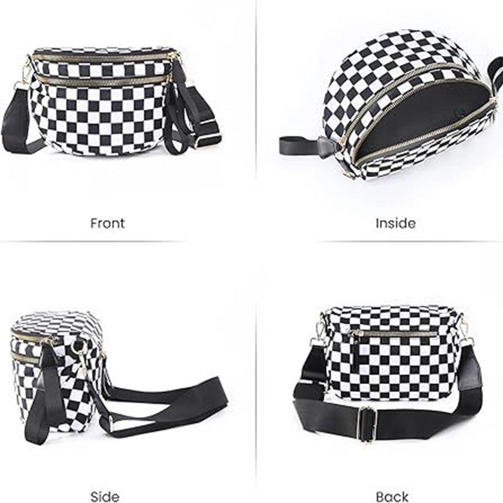 Checkered Crossbody