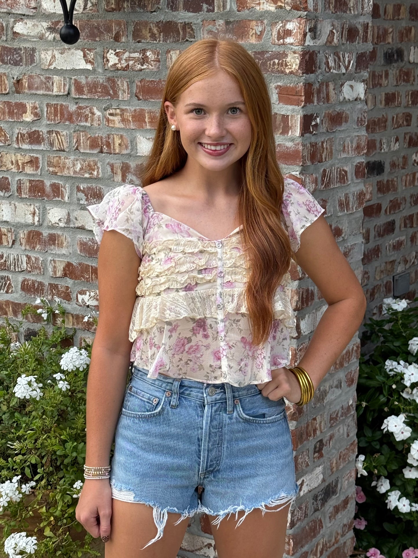 Claire Floral Top