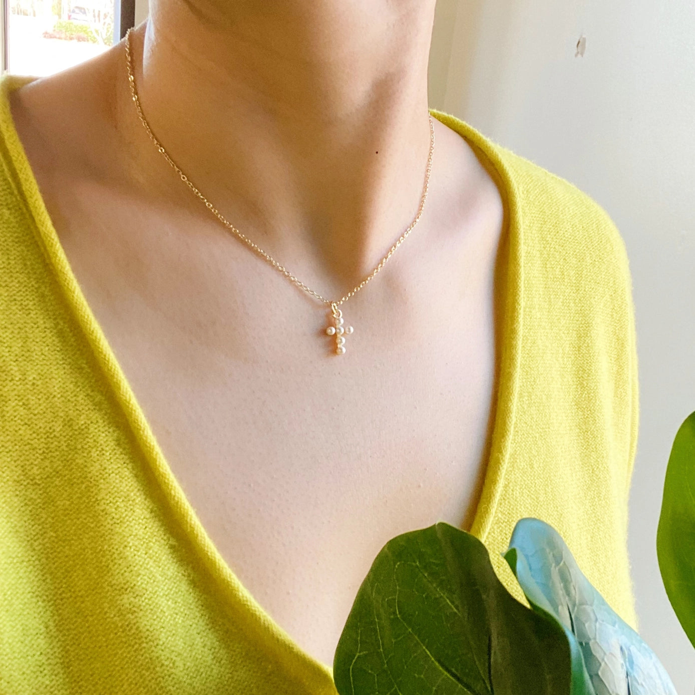 Shell Cross Necklace