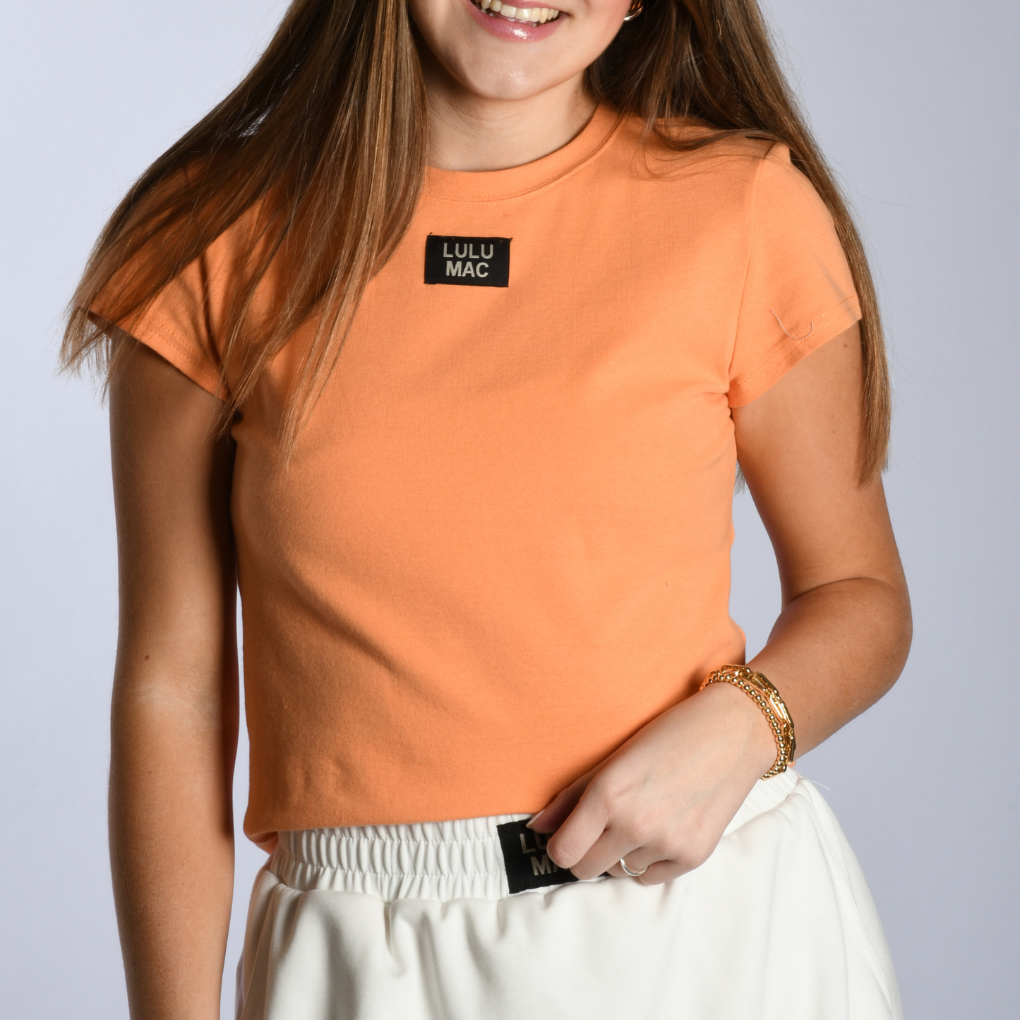 LM-BABY DOLL TOP SS-Cantaloupe