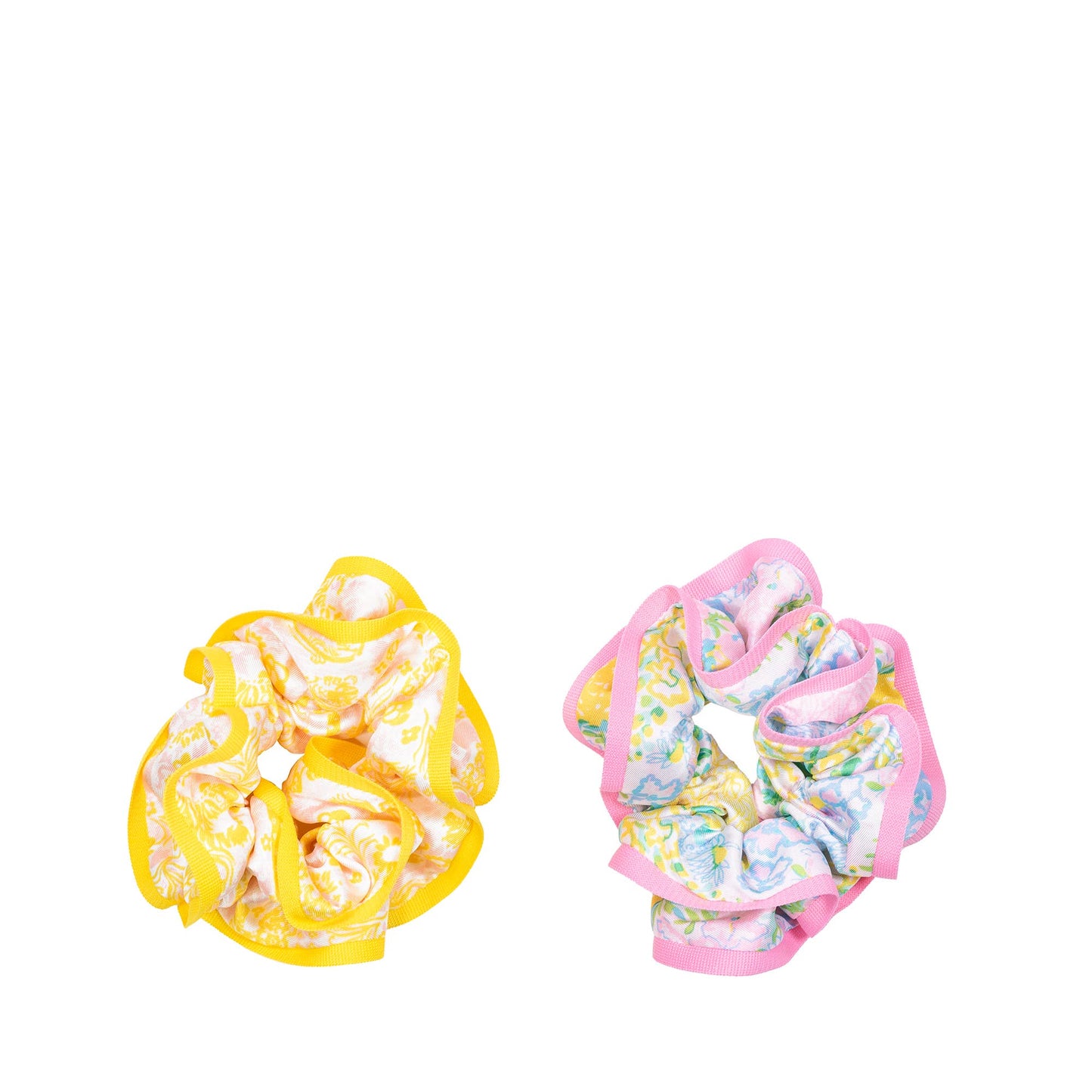 Layered Ruffle Scrunchie Set, Royal Zoo/Lilly Garden Home