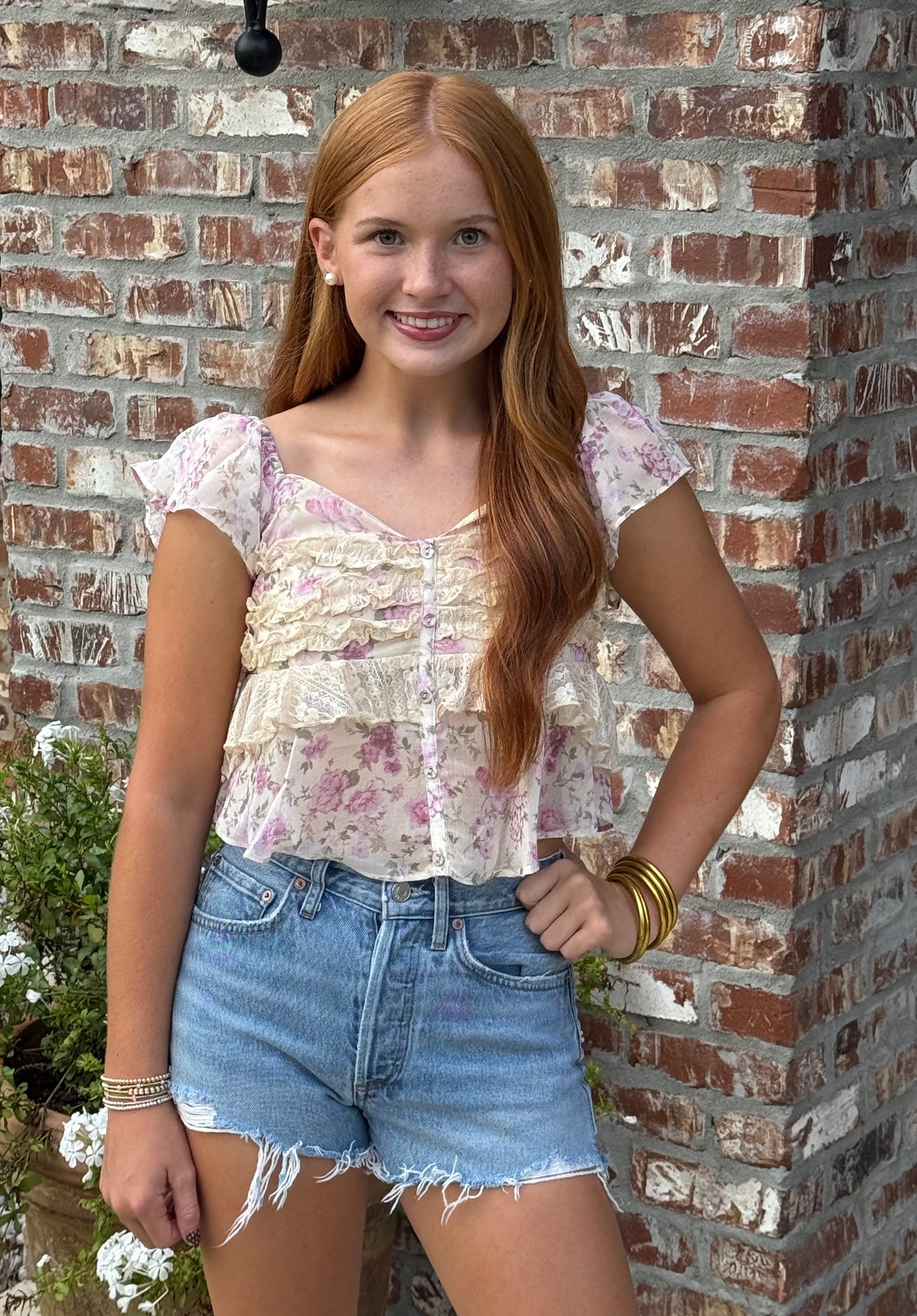 Claire Floral Top