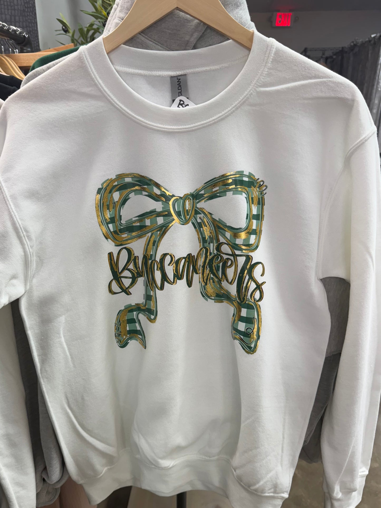 BG Gold Foil Bow Sweatshirt