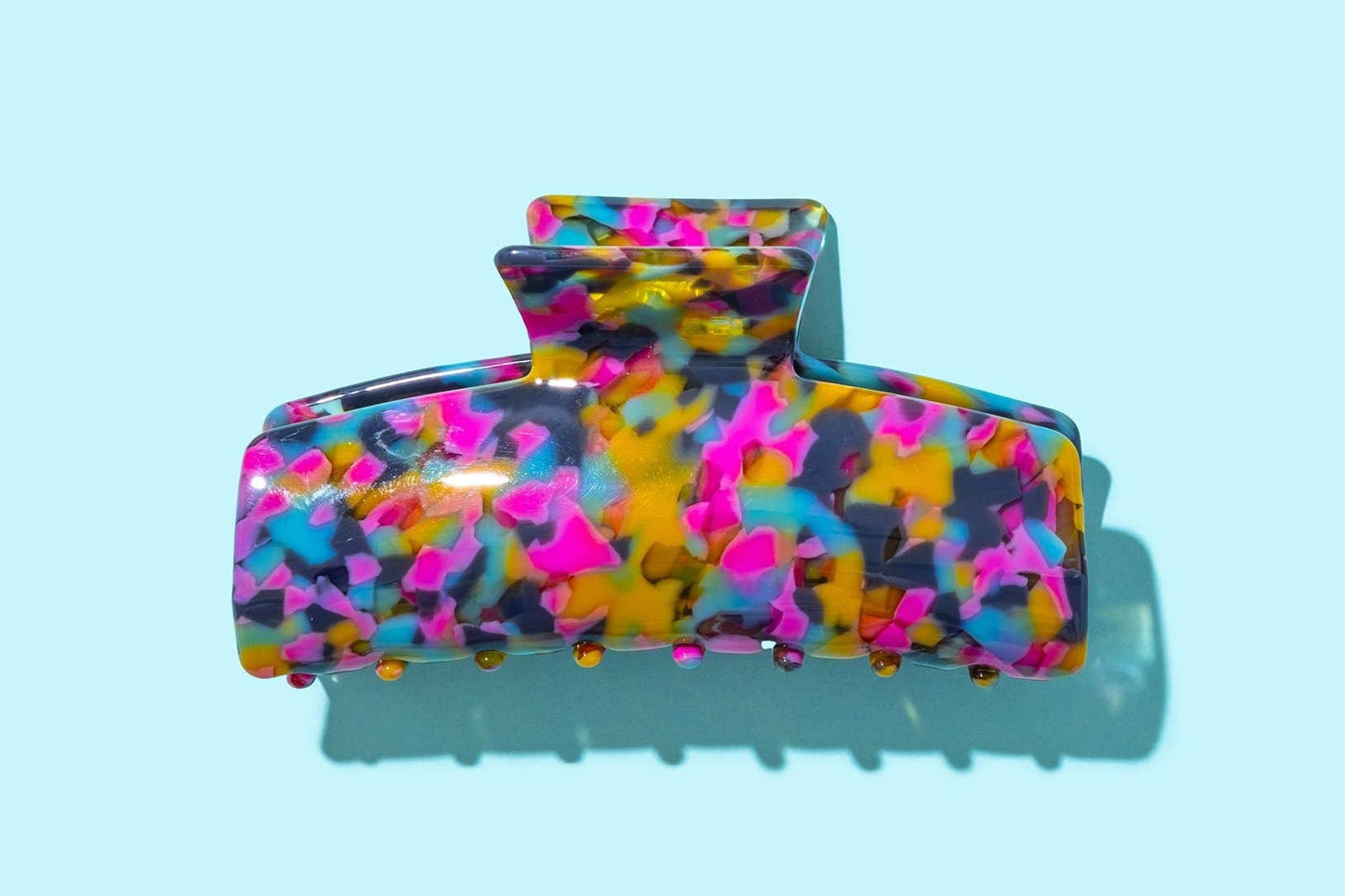 Claw Hair Clip - Large - Colorful Tortoise