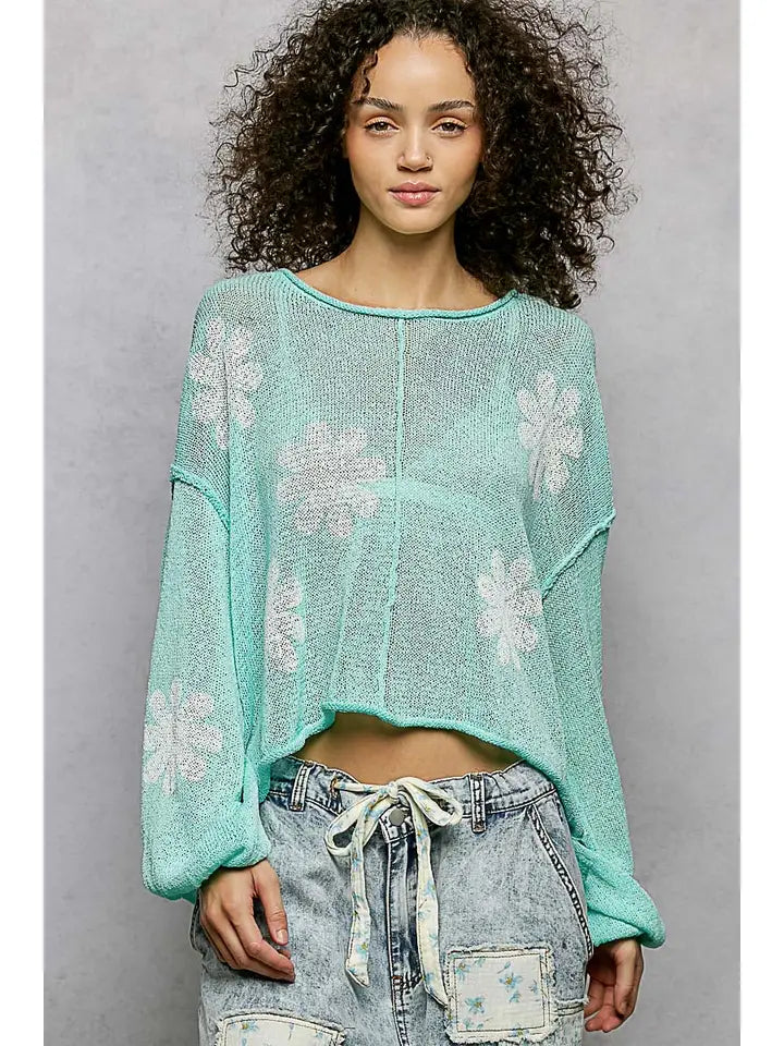 Mint Sweater Top