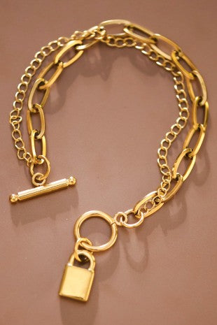 Lock Chain Bracelet