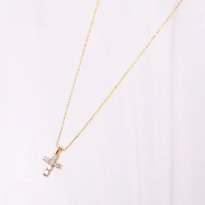 Kitty Cross Necklace