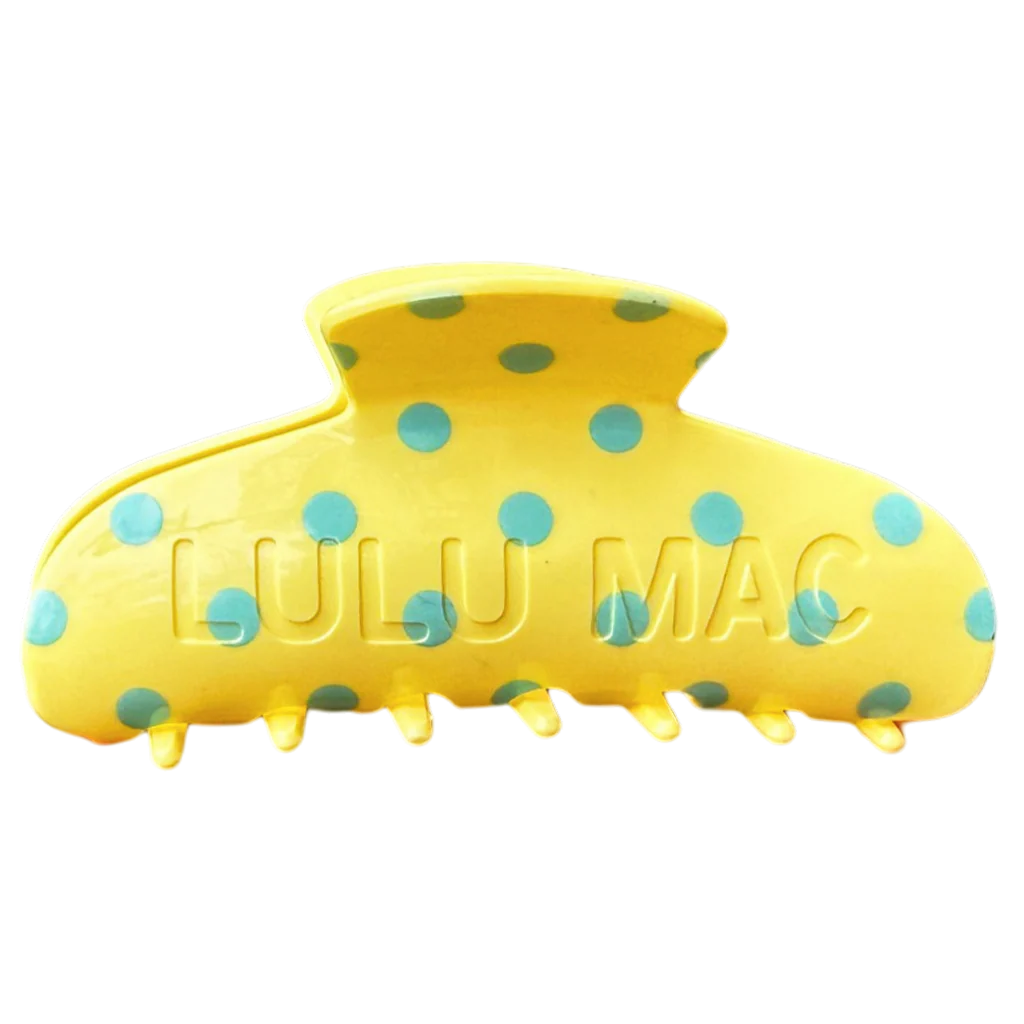 LULU MAC CLIPS-Yellow Polka Dot