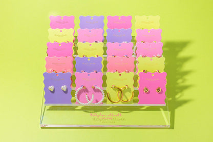Stud Earrings - Gold-Plated Hearts - Annie