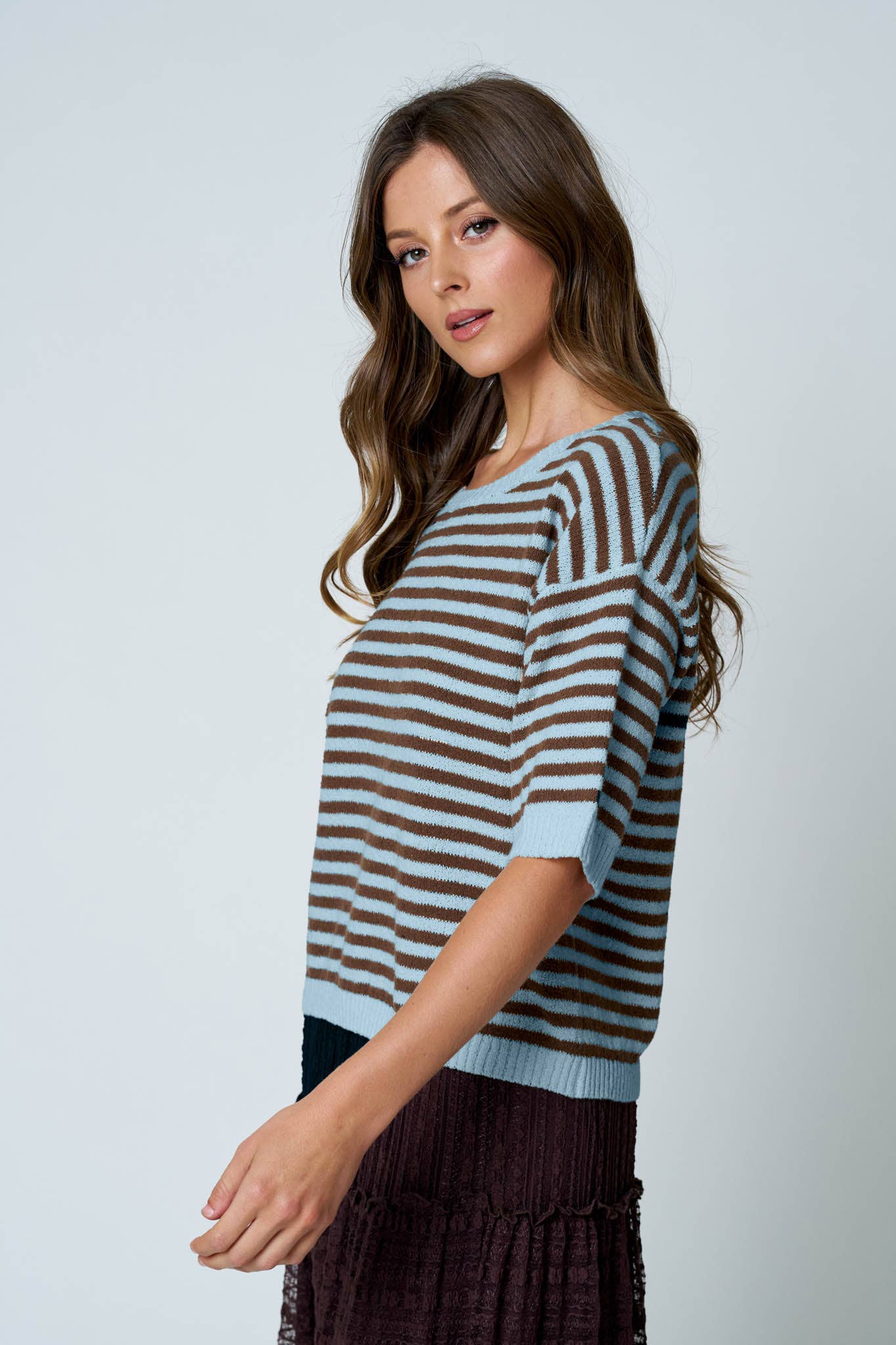 STRIPE KNIT SWEATER