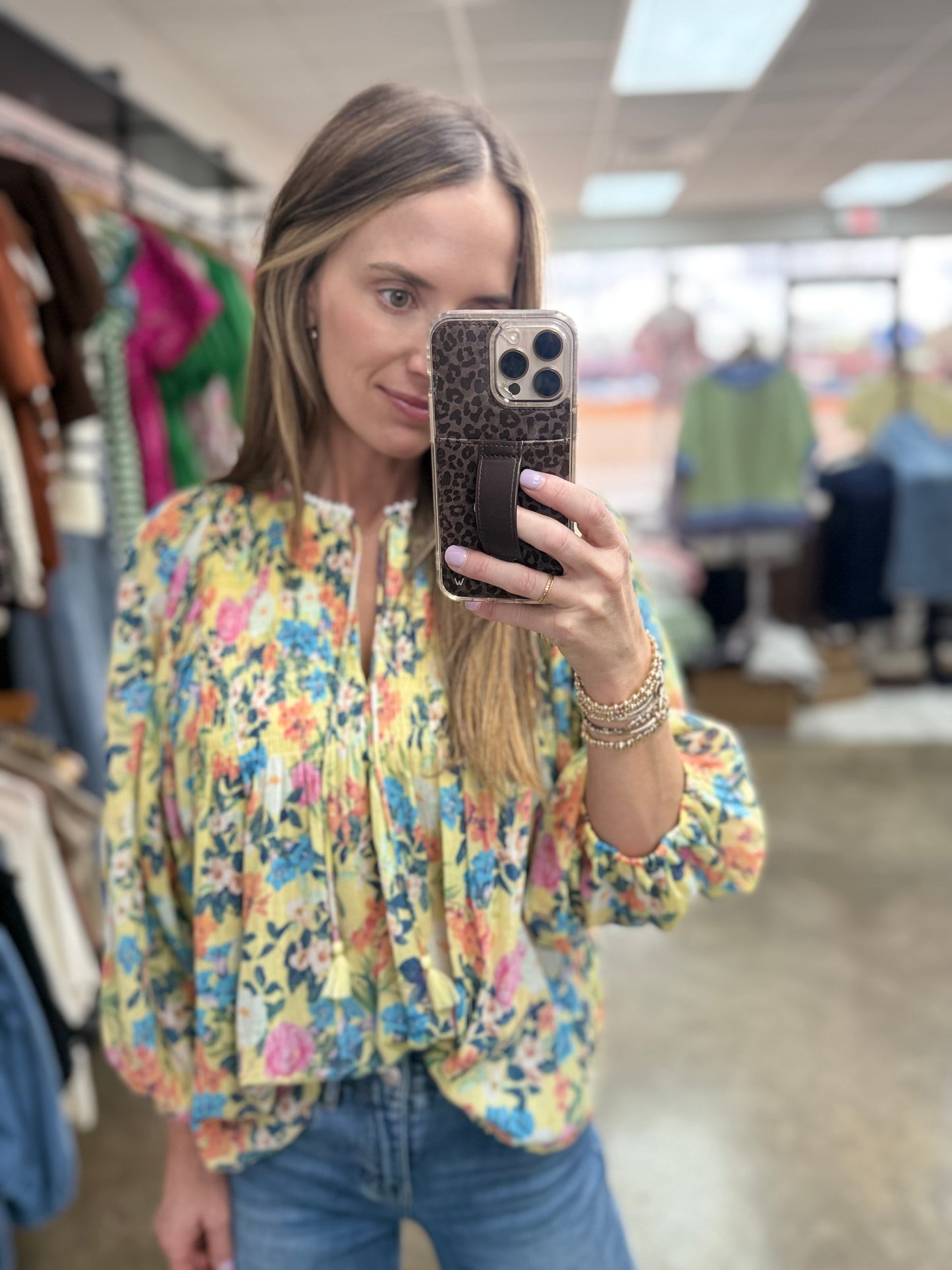 Lila Floral Blouse