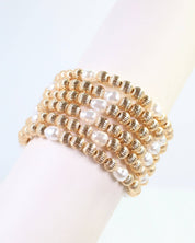 Cambria Beaded Bracelet Set Gold