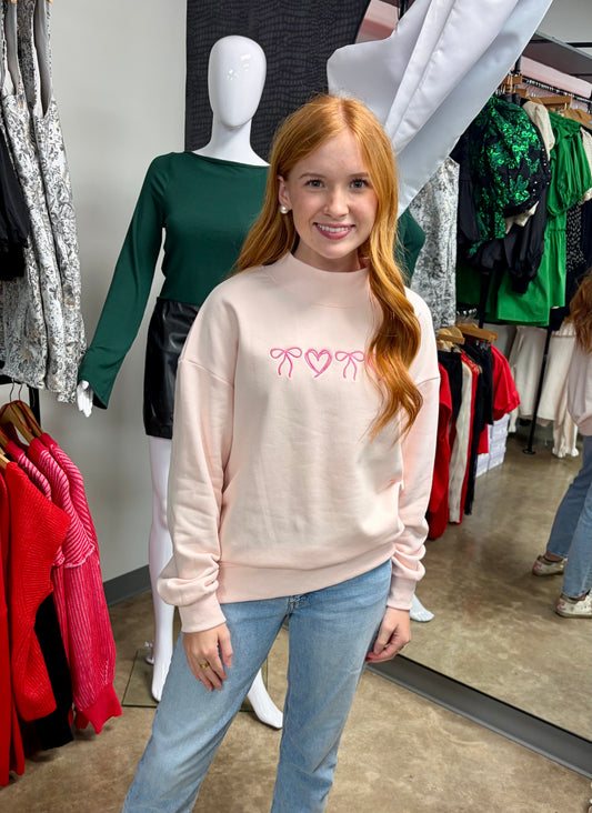 Valentines Embroidered Sweatshirt