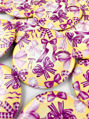 Bowland - Purple and Yellow - Game Day Button
