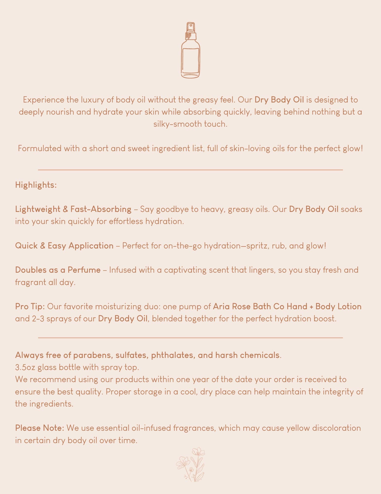 Beach Bum Dry Body Oil - Sunshine Collection