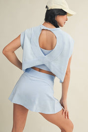 Mineral Wash Open Back Top