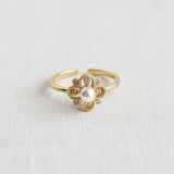 Regal Vintage-Inspired Gemstone Ring