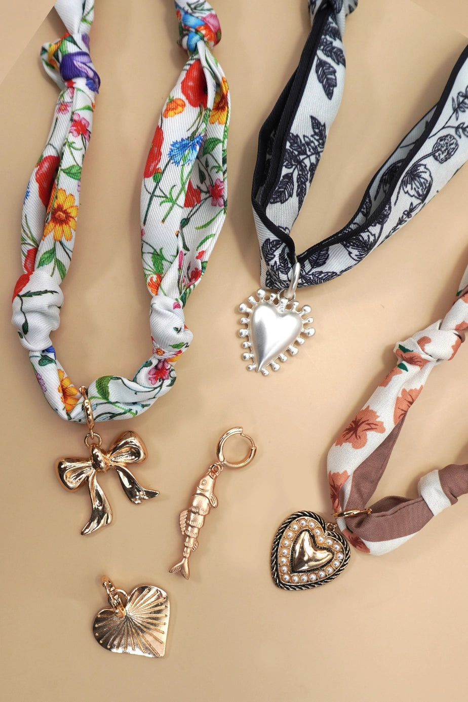 Scarf Necklace Charms