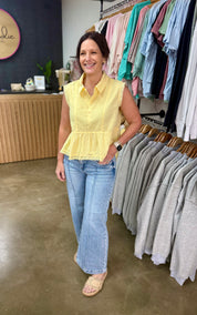 Risen Mid Rise Crop Pintuck Jeans