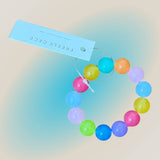 Multicolor Large Jelly Bead Beaded Bracelet