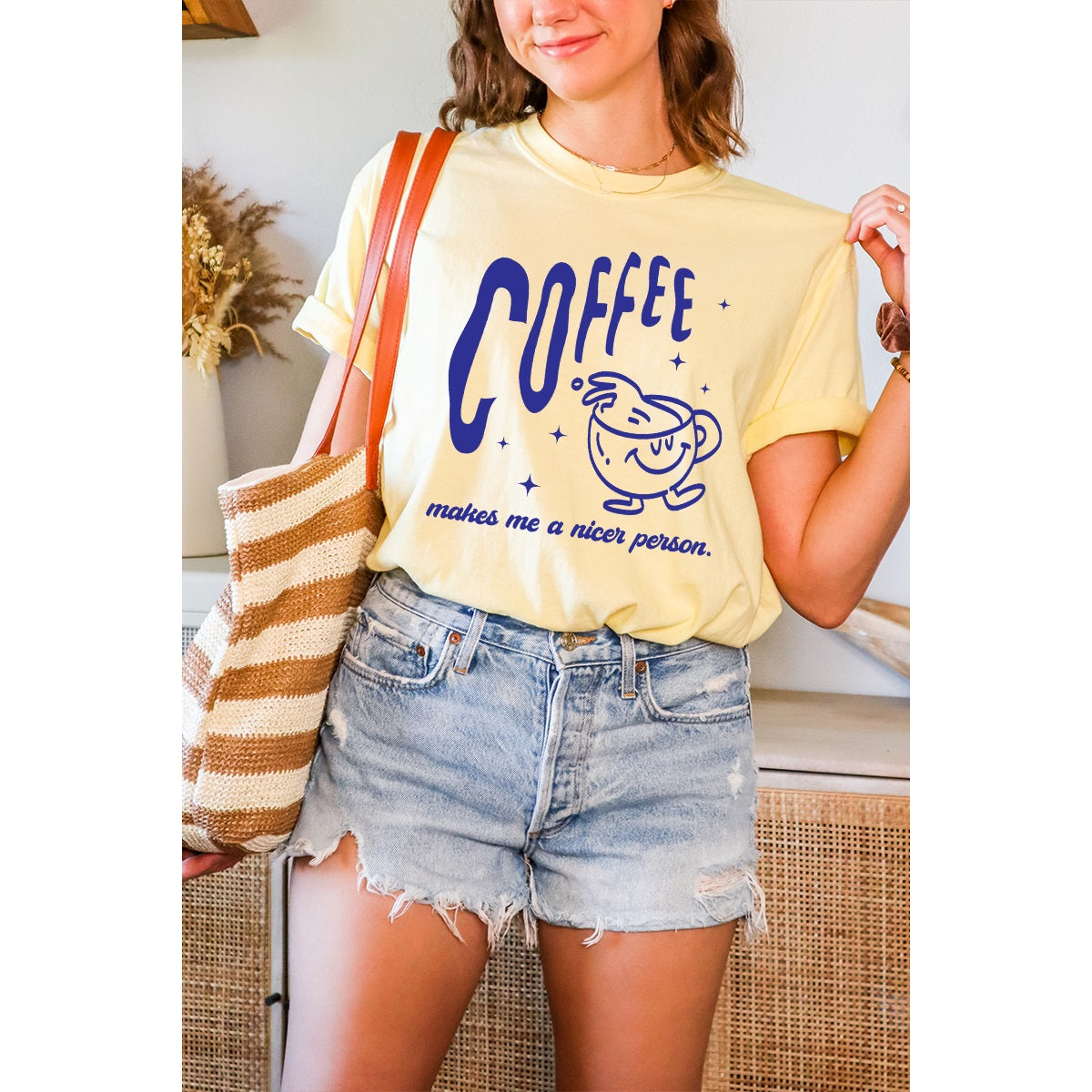 Coffee Makes Me A Nicer Person Graphic Tee