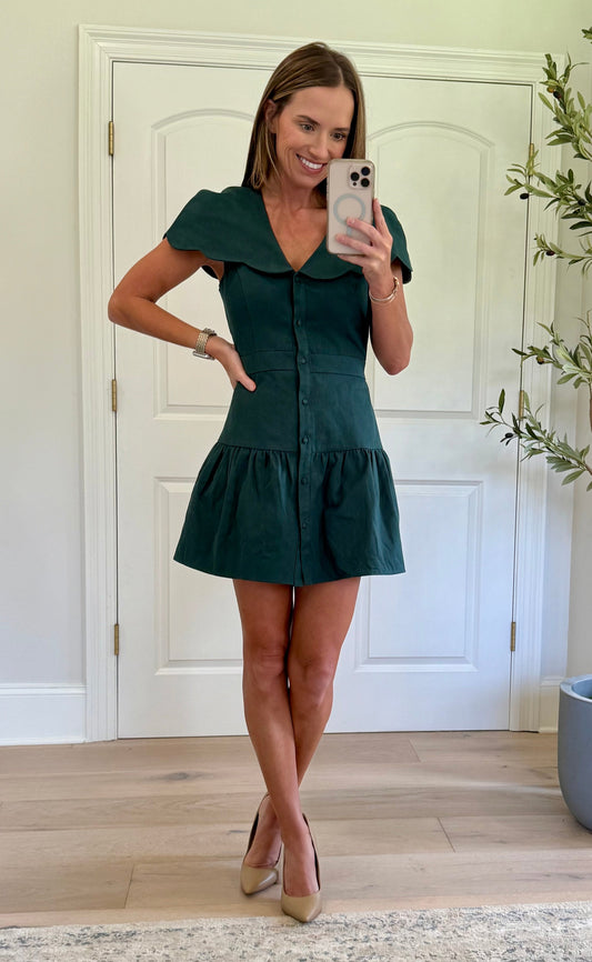 Tiffany Scalloped Collar Dress