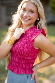 Randi Gingham Top