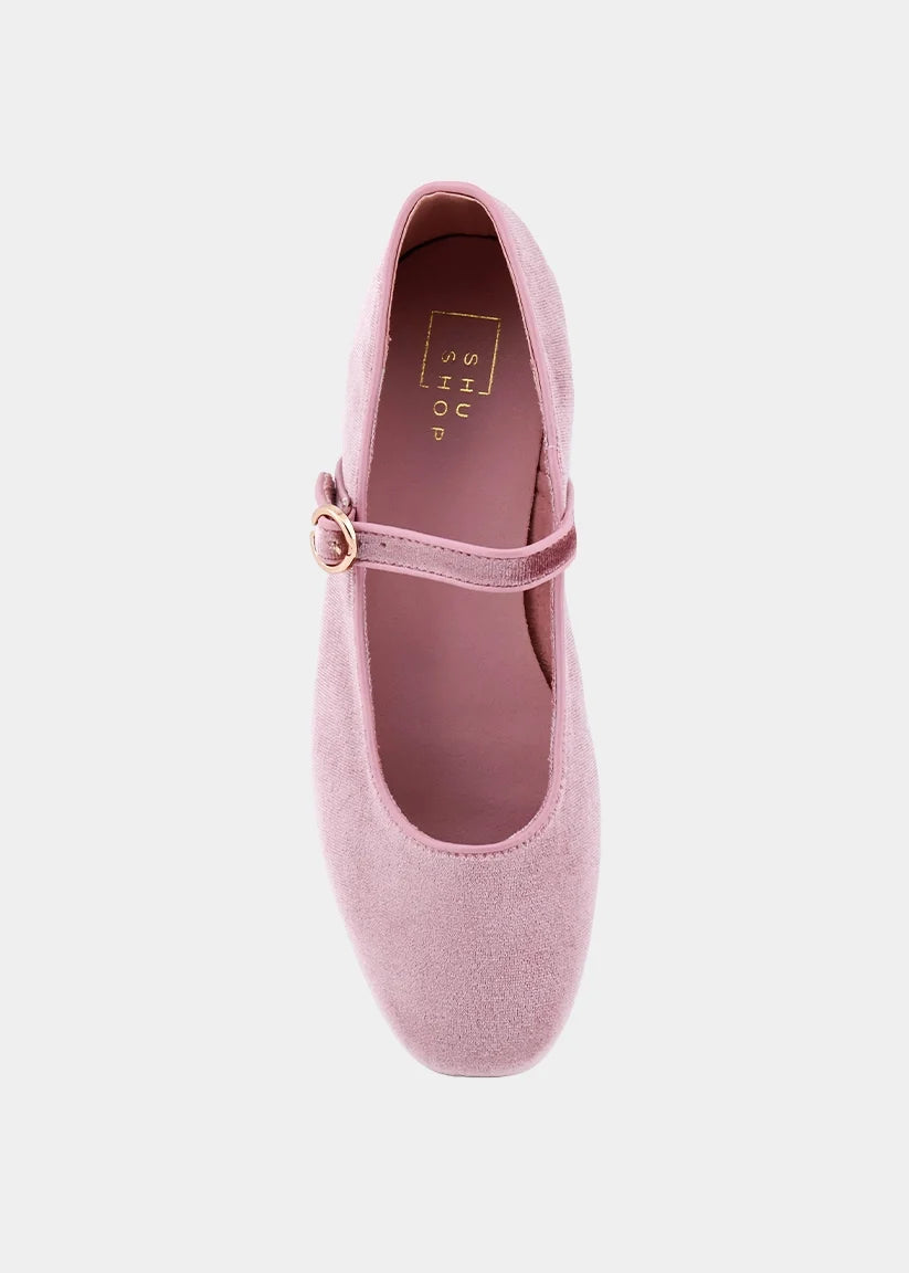 Annabelle Rose Velvet Flats