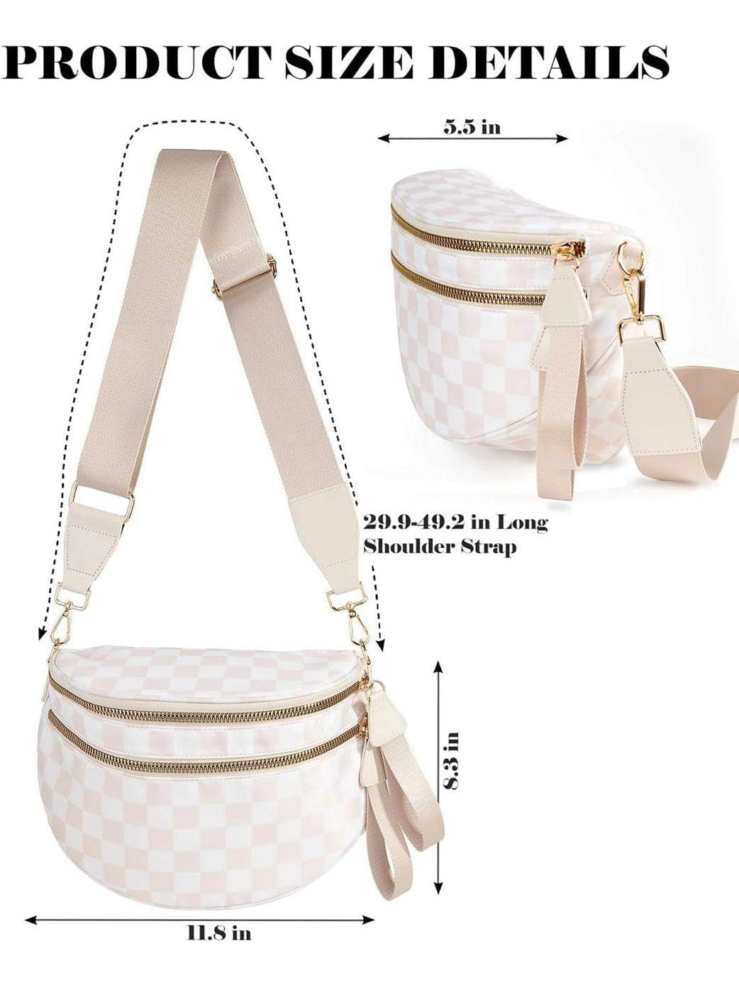 Checkered Crossbody