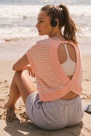 Terry Open Back Top