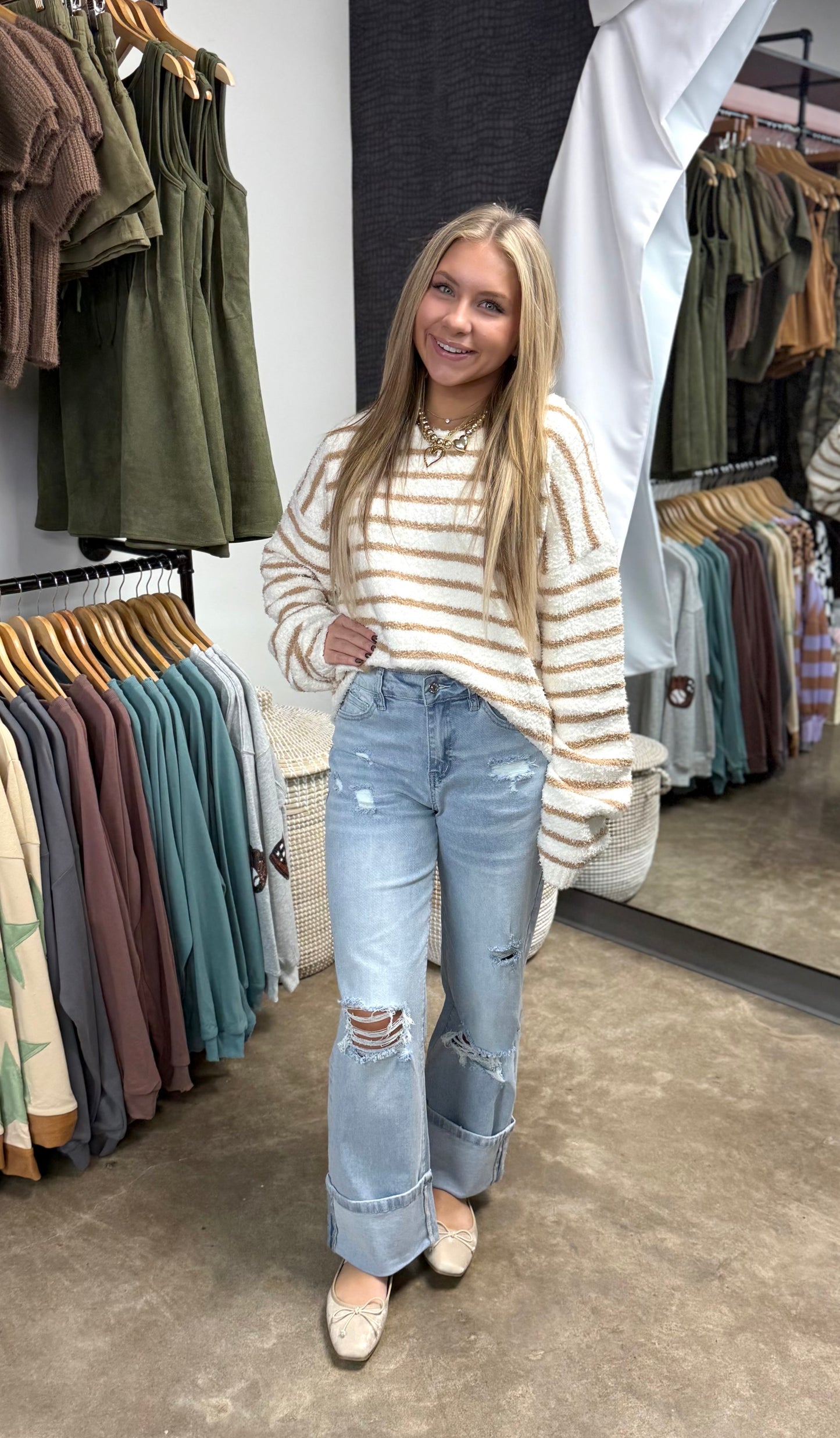 Devin Striped Sweater