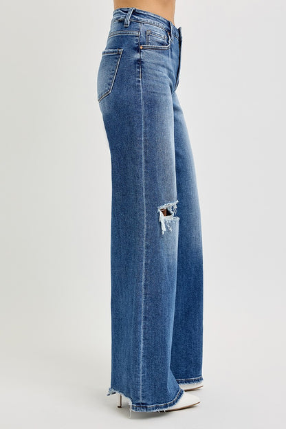 Jessica High Rise Wide Leg Jeans