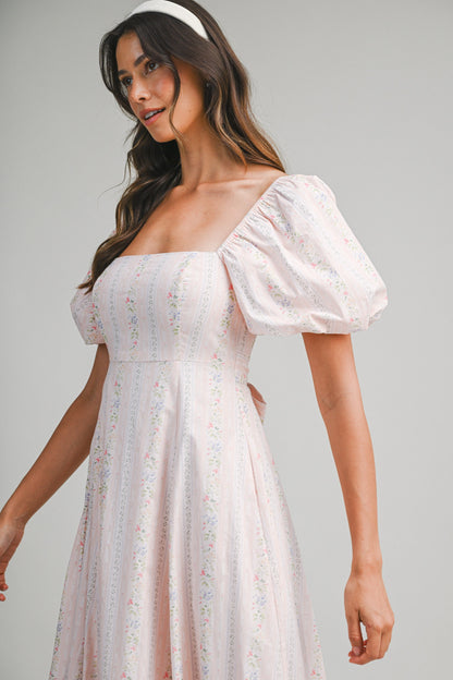Hailey Pink Floral Dress