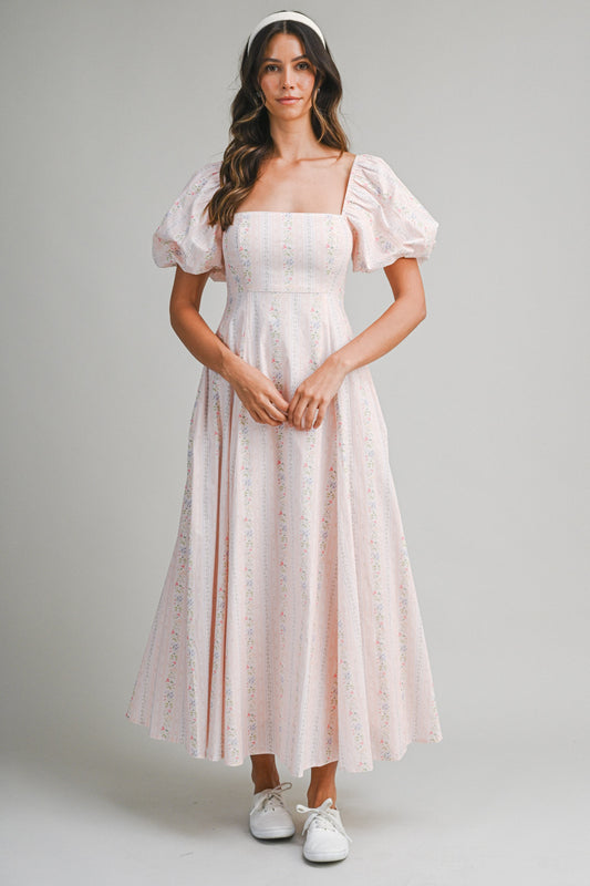 Hailey Pink Floral Dress