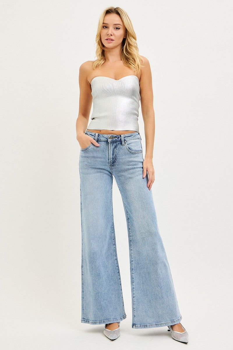 Tia Sparkle Risen Low Rise Jeans
