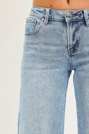 Tia Sparkle Risen Low Rise Jeans