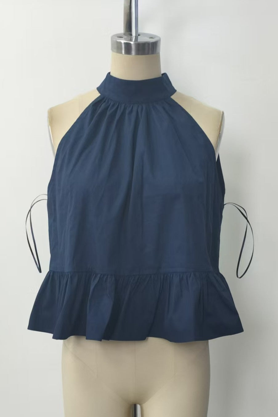 Peplum Halter Top