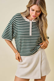Henley Knit Top