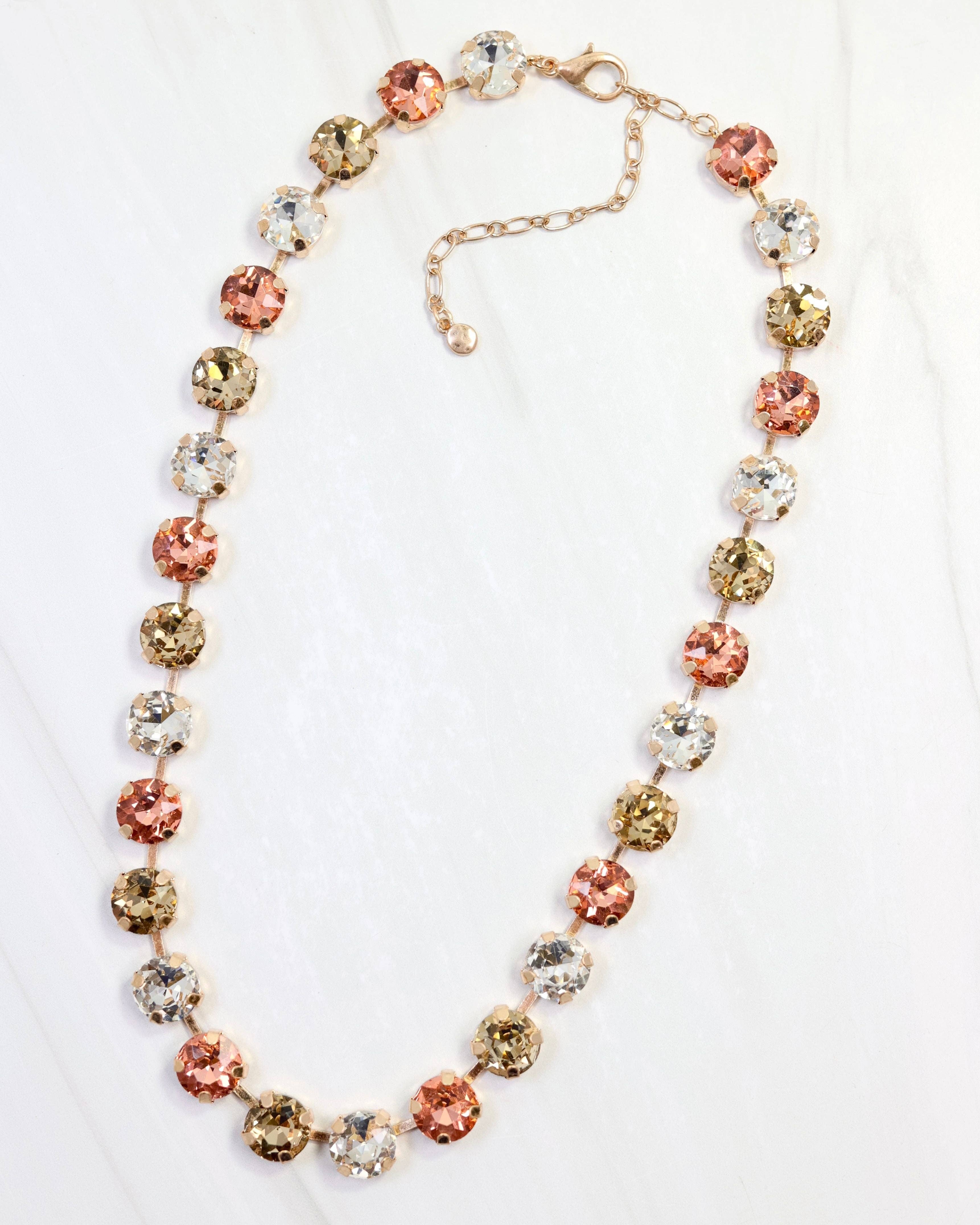 Andi Rhinestone Necklace TPZ LT MUL