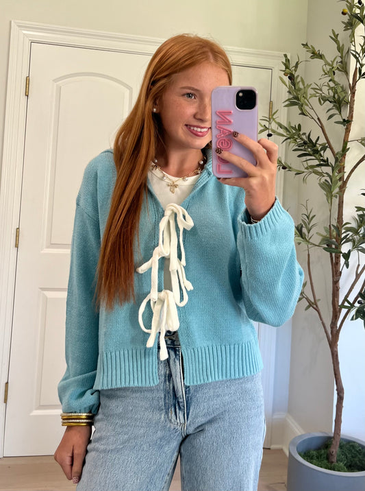 Ashley Tie Front Sweater