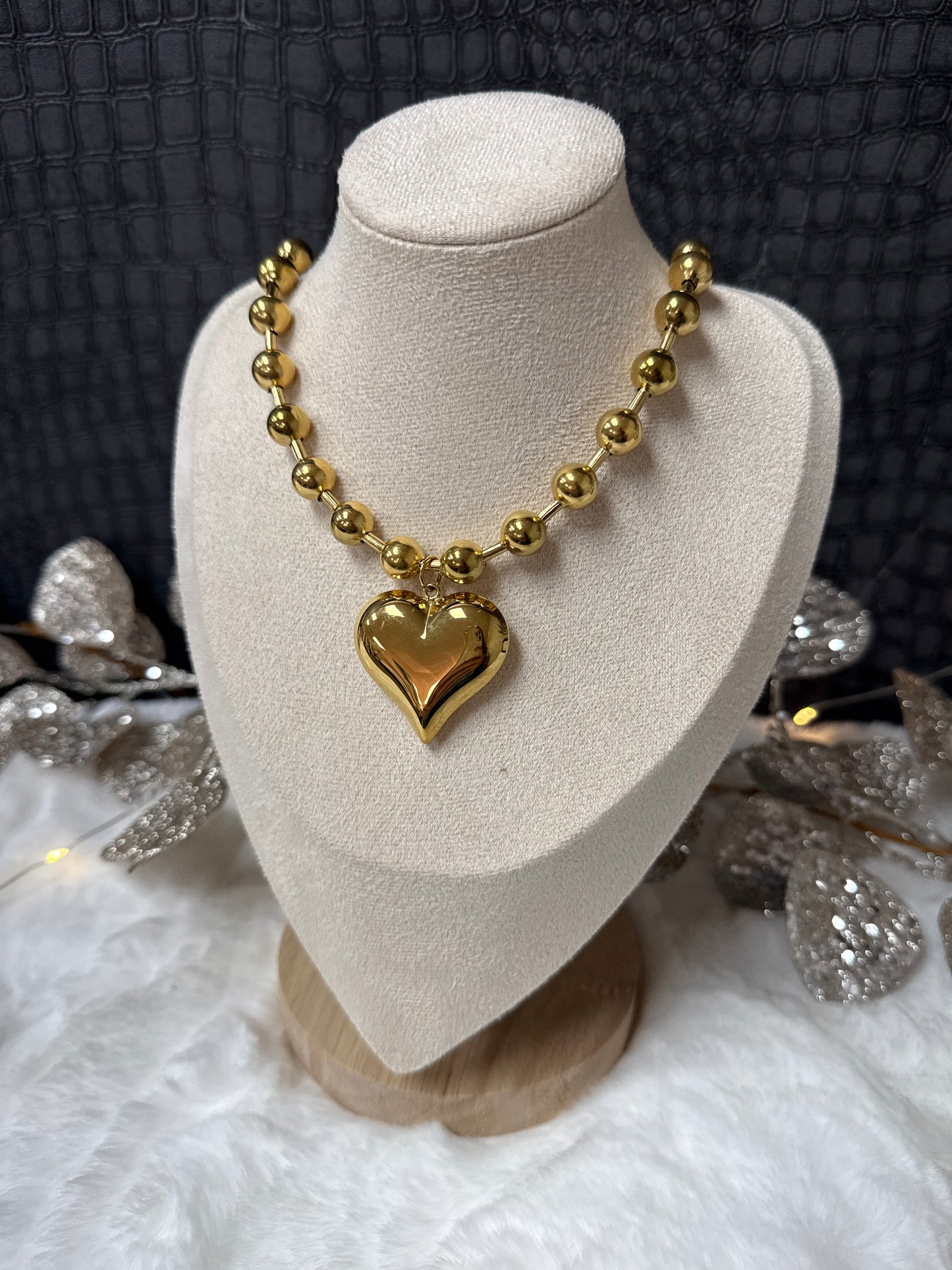 Bubble Heart Necklace