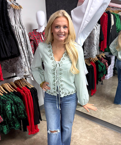 Susie Embroidered Top