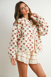 Floral Tie-Front Jacket