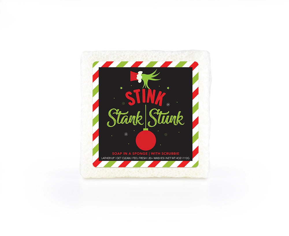 Christmas Themed Soap Sponge- Variety- Seaside Scent