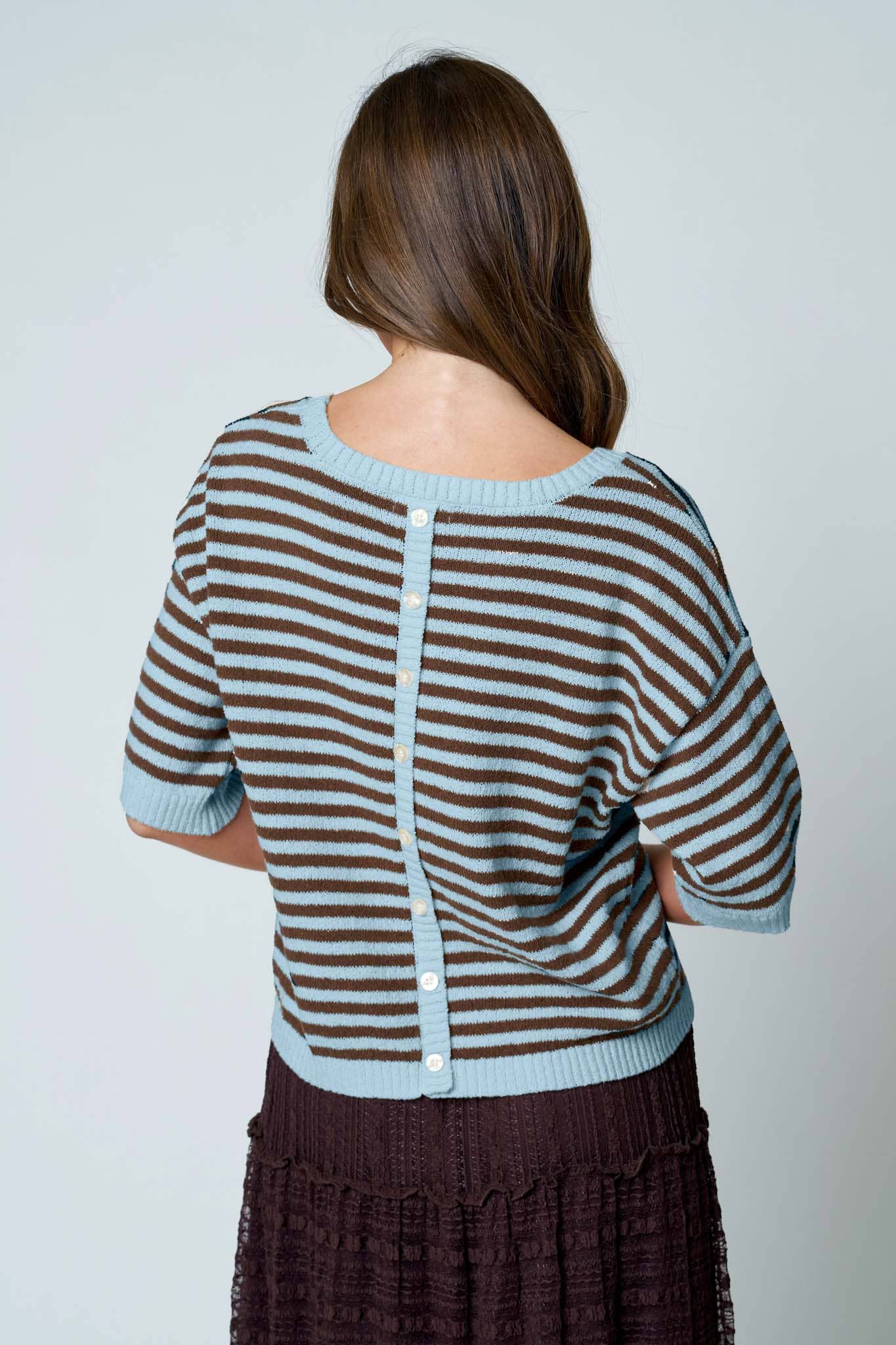 STRIPE KNIT SWEATER