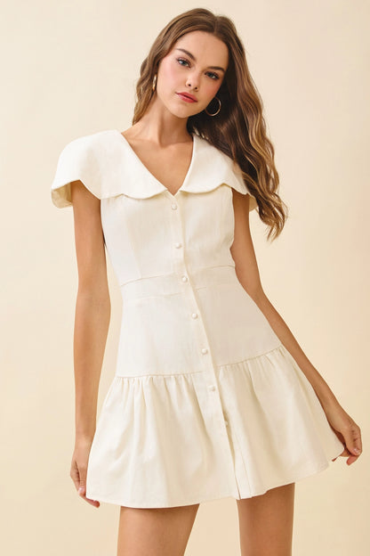 Tiffany Scalloped Collar Dress