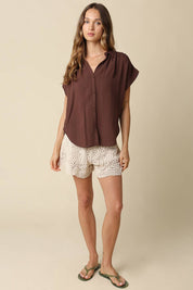 Celine Flutter Sleeve Blouse