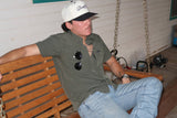 Green Pearl Snap Shirt