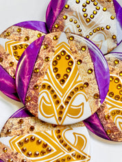 Team Pride - The Girlies - Game Day Button *Rhinestones*