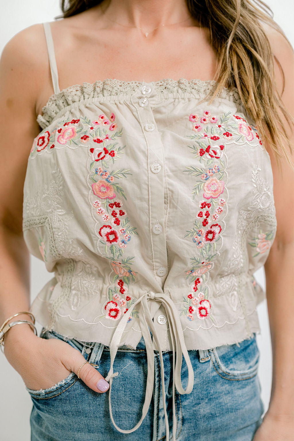Ella Embroidery Top